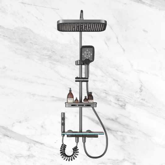 Star Luxury Digital Rainfall Shower System with LED Ambient Light