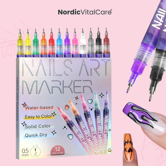 Fluorescent Hook Line Pen 12-Color Set