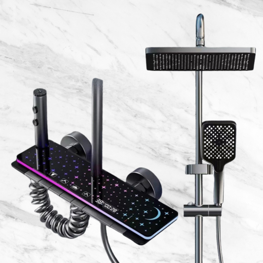 Star Luxury Digital Rainfall Shower System with LED Ambient Light