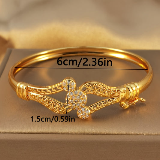 Electroplated Copper Leaf Bracelet – Middle Eastern Style