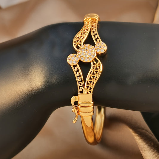 Electroplated Copper Leaf Bracelet – Middle Eastern Style