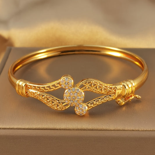 Electroplated Copper Leaf Bracelet – Middle Eastern Style