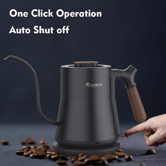 Gooseneck Electric Kettle – Rapid Heating, Stainless Steel, Perfect for Coffee & Tea